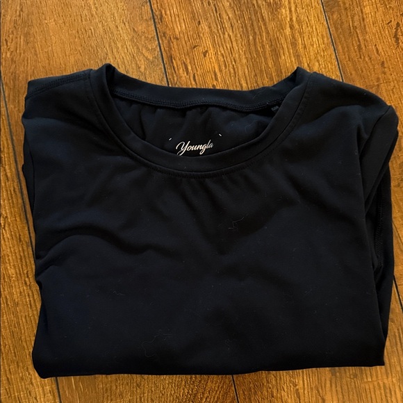 YoungLA Women's Classic Black Long Sleeve Tee - Picture 2 of 3
